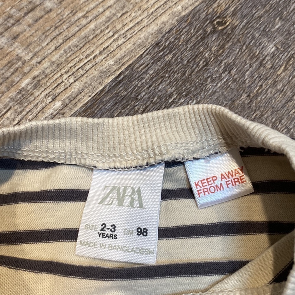 𝅺zara Striped Long Sleeve Shirt - Picture 4 of 6